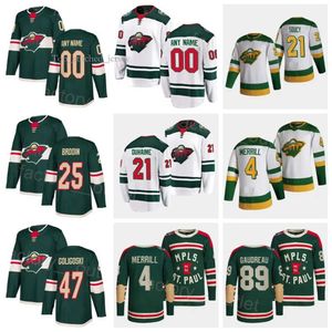 2023 Reverse Retro Minnesota Hockey Wilds 12 Matt Boldy maglie Jon Merrill Brandon Duhaime Liam Ohgren Danila Yurov Alex Goligoski Frederic 2603