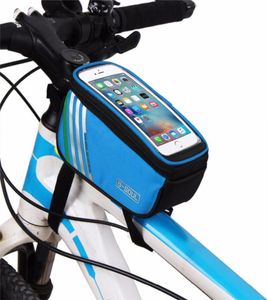 Bisiklet Çantası Bisiklet Bagswater geçirmez dokunmatik ekran mtb çerçeve ön tüp depolama dağ yol bisiklet çantası 57 inç telefon tutucusu pouch9904777