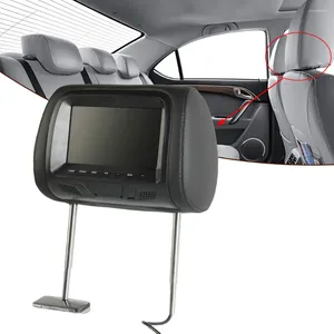 Universal 7-calowy monitor headrest tylna siedziba rozrywka multimedialna multimedia-gracz mp5 wyświetlacza poduszka na głowę samochodową dla większości