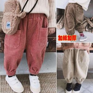 Trousers Winter Pants Boy Baby Fleece Kids Children Autumn 2024PT031