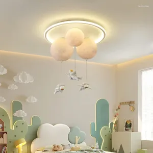 Ceiling Lights 3D Printing Moon Light Creative Astronaut Boy Girl Bedroom Kids Room Lamp