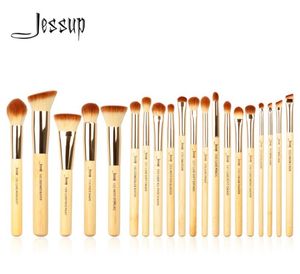 Jessup pennelli 20 pezzi Pennelli per trucco professionale in bambù Set Kit di strumenti per pennelli per trucco Pennelli per fondotinta in polvere Eye Shader 2010086844032