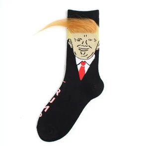 Kadın erkekler Trump Crew Çorap Sarı Saç Komik Karikatür Spor Çorapları Hip Hop Çorap 544qh