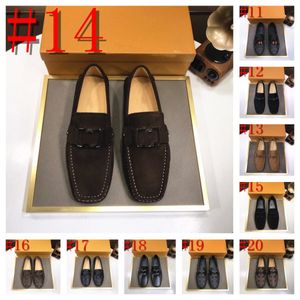 40 Style Men Casual Shoes Breattable Designer Shoes Designer Leather Loafers Business Office Shoes For Men Driving Moccasins Bekväm tofsstorlek 38-46