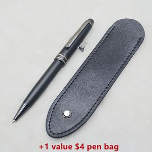 high quality Matte Black 163 Roller ball pen / Ballpoint pen / Fountain pen school office stationery business Write ball pens with 1 pen bag