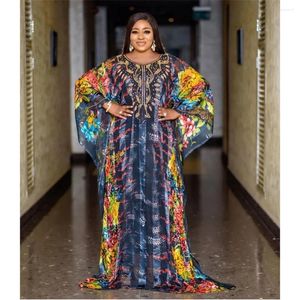 Ethnische Kleidung Femme Musulman Robe Afrikanische Frauen Kleider Gedruckt Traditionelle Lose Boubou Dubai Abaya Afrika Dashiki Kleid Kaftan