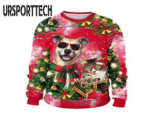 Ugly Christmas Sweaters Men Women Holiday Christmas Tree Snowflakes Couple039s Sweater Pullover 3D Funny Xmas Sweatshirt Jumper9029101