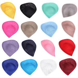 Berets Saucer Upturned Brim Hat Base DIY Teardrop Millinery Fascinator DXAA