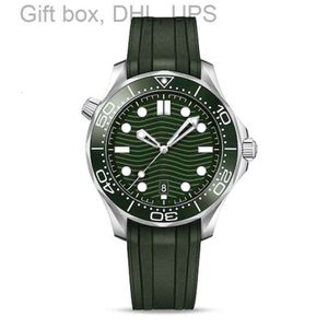 Omeaga Model Titanium New Watch aaaaa green gd men Diver Mens Ceramic Bezel Luxury Watches Origina Automatic Mechanical Movement 300M Master Montre