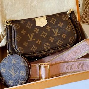 Kvinnor louiseits multi pochette accessoarer designer väskor handväskor viutonits favorit crossbody väska varumärke kedja kväll axel väska plånböcker