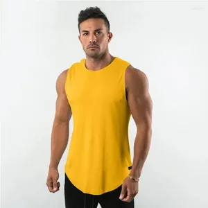 Herren-Tanktops, 9-farbig, für Sport, Muskel, einfarbig, Weste, Training, Laufen, schnell trocknend, atmungsaktiv, ärmelloses Hemd