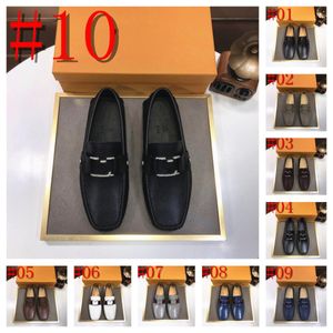 40 Style Fashion Men Business Cap Toes Designer Dress Shoes Formell Slip On Dress Shoes Men Oxfords Footwear Högkvalitativa läderskor för män Storlek 38-46