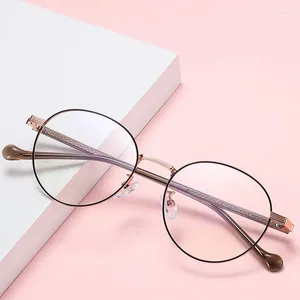 Güneş Gözlüğü Çerçeveleri 1903 Varış Retro Moda Alaşım ve Asetat Çerçeve Gözlükleri Unisex Full Jant Yuvarlak Gözlük Satış