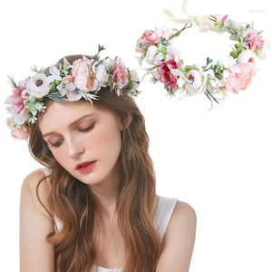 Kopfschmuck Koreanische Braut Pografie Blumen Stirnband Süße Strand Haarschmuck Prinzessin Band Kopfbedeckung Großhandel