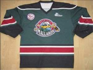 Редкие хоккейные майки на заказ, мужские винтажные трикотажные изделия Quad City Mallards FERMOYLE ROAD, размер S-5XL, любое имя или номер