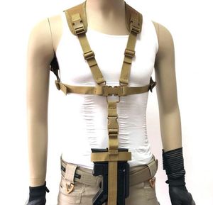 Taktyczny P90 Sling Pass Regulowany szybkie pistolet pistoletowy pasek na ramię polowanie na ramię Airsoft Paintball Belt4139222