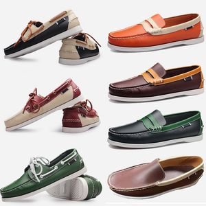 GAI GAI GAI Genuino Mocassini Da Uomo In Pelle di Mucca Scarpe Casual per Uomo Mocassini Molla Morbidi Plus Size 38-45 Tenis Masculinos