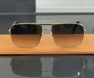 New fashion classic sunglasses attitude gold frame square metal vintage style outdoor design classical model 0259 with box RSRO