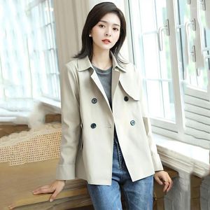 Women's Trench Coats Spring Autumn Coat Women 2024 Korean Double Breasted Mid-Long Overcoat Windbreaker Female Outerwear