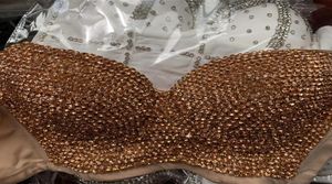 Plus -storlek högkvalitativ handgjorda pärlor juvel diamantpärlor kvinnor039s sexig bustier bh beskuren sling topp väst bh bling 220322015018