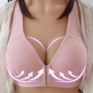 Completo da yoga Taglie forti Reggiseno sexy a coppa aperta senza cuciture per abiti premaman Gravidanza Donna Chiusura frontale Allattamento al seno Intimo Reggiseni allattamento