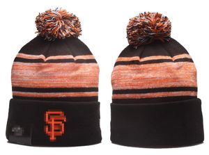 San Francisco Beanie SF Knitted San Diego Hats Sports Drużyny baseballowe piłka nożna koszykówka czapki kobiety kobiety pom moda zimowa czapki sportowe czapki dzianin