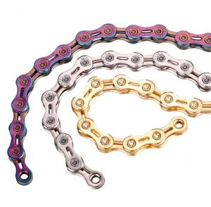 自転車チェーンDeemount MTB Road Cycle Chain Wide Drivetrainsメッキ合金鋼料理中空プレート891011速度シフトSY7945793