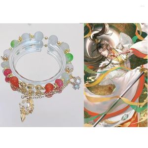 Länk armband tian guan ci fu röd vit pärlband armband för kvinnor cosplay xie lian mode smycken anime metall accesorios girl gåva