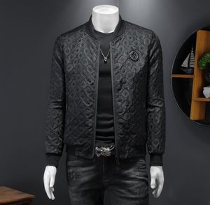 2022 mens spring new stand collar jacket zipper highend fashion business casual printed baseball uniform3586260