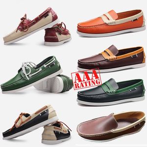 Gai gai gai nya designer skor varumärken toppläder mode män affärsklänning loafers spetsiga svarta sneakers oxford andas formell bröllopssko storlek 38-45