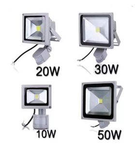 LED Floodlight 10W 20W 30W 50W PIR Outdoor LED Flood Light Waterproof IP65 Lamp 110V 220V lights with Motion Sensor9405051