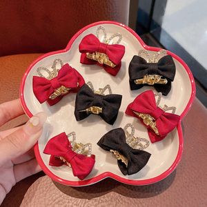 Double Sided Bow Grab Women and Children's Accessories Small Size Side Bangs Clip for Girls Broken Hair Clip Head wear