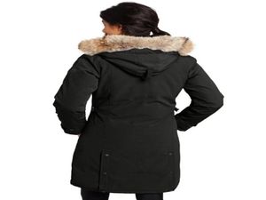 Winter-Daunenjacken für Damen, echte Daunen, Outdoor-Parka, warmer Damenmantel im USA-Kanada-Stil, 12, mit dem silbernen Label Hiver Doudoune f5962335