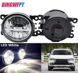 2PCS Super Bright LED Fendinebbia bianco Car Styling Paraurti rotondo per Mitsubishi ASX 201720182104413