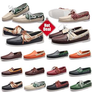 Pattern Printed Flat Men Shoes Brand Casual Shoe Business Office Oxfords Genuine Leather Designers Metal Buckle Suede Loafer Sneakers Size 38 75