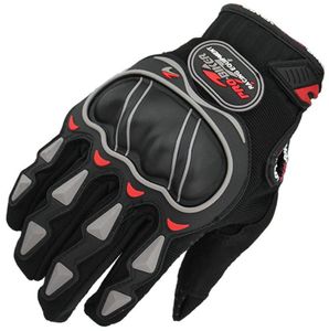 Guanti da moto da corsa classici professionali PorBiker Quantità Nero Blu Rosso Guanto protettivo da moto con dita intere per 7175643