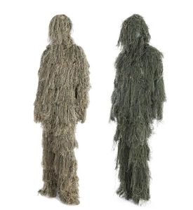 3D 유니버설 위장 정장 숲의 옷 조절 가능한 크기 사냥 군을위한 Ghillie Suit a Landing Aroundoor Sniper Set Kits8899473