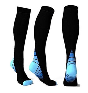 Kompressionsstrumpor för män Kvinnor 2030 mmHg Strumpor Run Fit Dreatoble Long Socks For Male Travel Stamina5455529