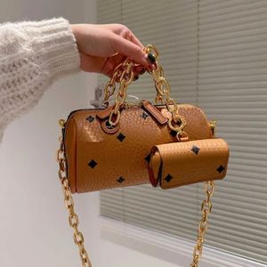 Sıcak Kalın Zincir Tasarımcı Çanta Mm Kadın Omuz Çantaları Lüks Çantalar Mini Tasarımcılar Crossbody Bag Lady Letters Baskı Yastık Çantaları Çanta