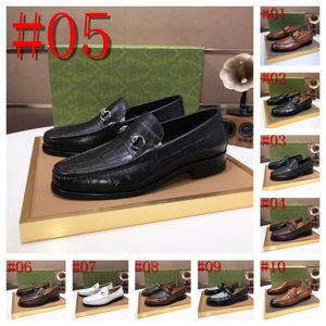 40 style High Quality Mens Leather Shoes Man Business Dress Classic Style Flats Lace Up Pointed Toe Shoe For Men Oxford Shoes Size 6.5-12