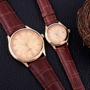 Omeaga Luxury Onega Designer Watches Wristwatch Omg316 Fine Steel Automatic Mechanical Calendar Belt Couple Watch Romantic Banquet Temperament