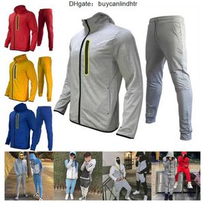 Mens Tech Fleece Jacke Joggers Marka Sıradan Pantolon Fitness Kadın Spor Giyim Takip Dipleri Sıska Sweetpants Pantolon Siyah Gri Spor Salyaçları Ceketler Track Co4b