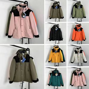 Damen Outdoor-Daunenjacken, Mäntel, Designer-North-Puffer-Nylon-Baumwoll-Frontjacke, lila, Unisex, langärmlig, Reißverschluss, verstaubare Kapuze mit Füllung, wasserabweisende Oberfläche, L6