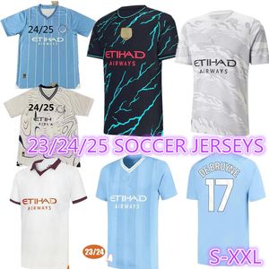 23 24 25 City Haaland Soccer Jerseys 2023 2024 Mans Cities Grealish Sterling Mahrez de Bruyne Foden Football Shirt Men Uniform Chinese Jersey