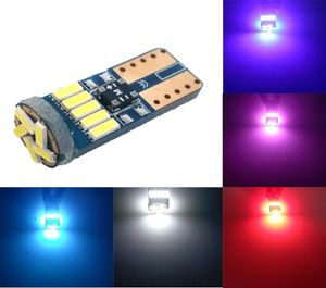 Luzes de emergência 10 pçs t10 15led 4014 lâmpada 194 w5w lâmpadas led para carro cortesia cúpula mapa porta placa luz parking7449870