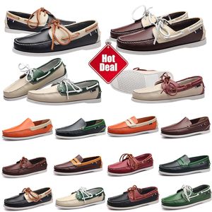 GAI GAI GAI Designers Mens Moda Mocassins Clássico Couro Genuíno Homens Negócios Escritório Trabalho Formal Sapatos Marca Designer Festa Casamento Sapato Plano Eur 38-45