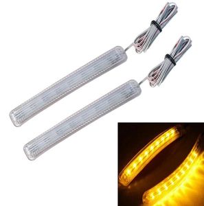 Amberwhite LED -billökor Ljuskälla Auto bakspegel spegel FPC Turn Signal Lamps Lamp Ny ankomst universal bil 2PCSpair 9 SMD4473547