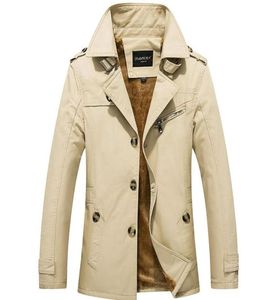 Caldo inverno popolare Inghilterra Designer Giacca con collo alto Giacca a vento Medio Pile lungo Uomo039 Trench Taglie forti M5XL4726090