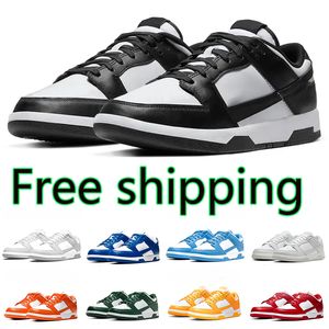 Gratis frakt Panda låg löpskor Gray Fog University Red UNC Laser Orange Foto Damm Team Green Walking Jogging Gai Sneaker Storlek 36-45