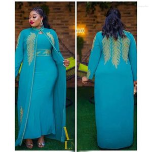 Roupas étnicas 2024 Vestidos de festa de casamento africano para mulheres primavera outono manga longa vermelho preto azul vestido branco terno muçulmano abaya